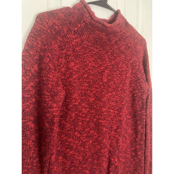 L.L. Bean Red High Neck Vintage Sweater Size Small - Picture 2 of 7
